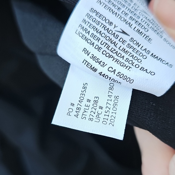 Speedo One Piece Halter Ruched Swimsuit, Size 16 - Picture 12 of 16